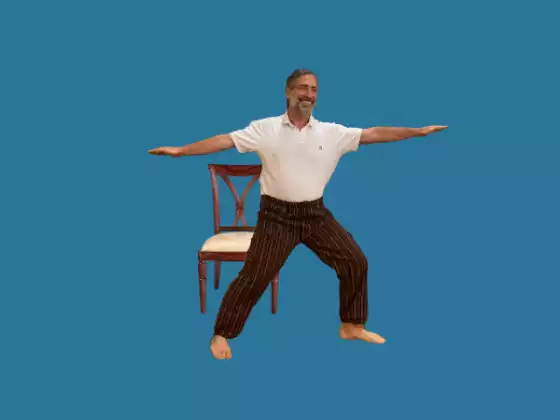 İşte veya Her Yerde Fiziksel ve Zihinsel Sağlık için Sandalyede Yoga