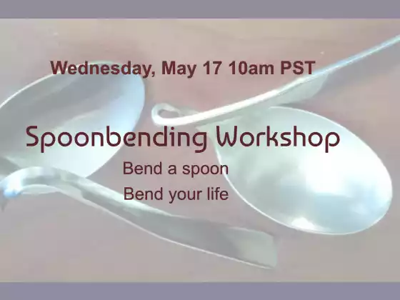 Taller de doblado de cucharas 17 de mayo 10 a.m. PST